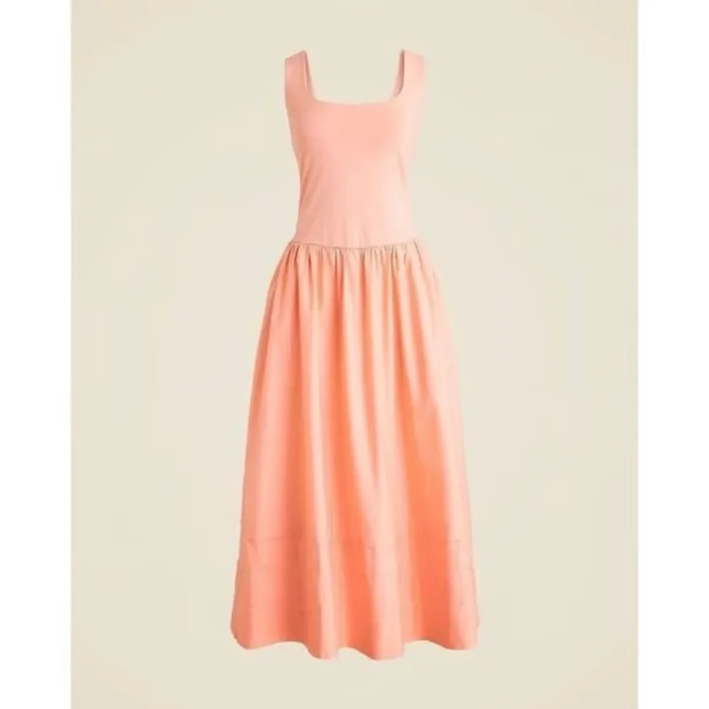 NWT J CREW Drop-waist mixy dress in Blushed Coral Pink - Picture 4 of 6